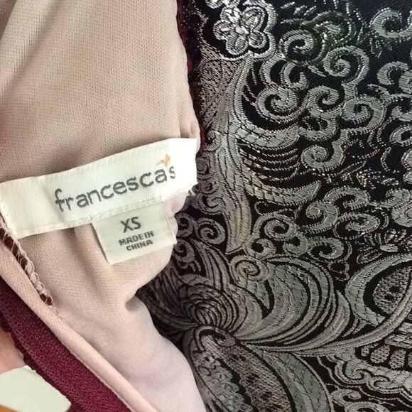 NWT Francesca halter laceover lined dress zipback - Picture 5 of 7